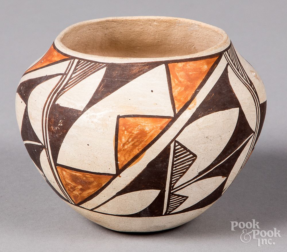 Appraisal: Lucy Lewis Acoma Indian pottery jar Lucy Lewis Acoma Indian