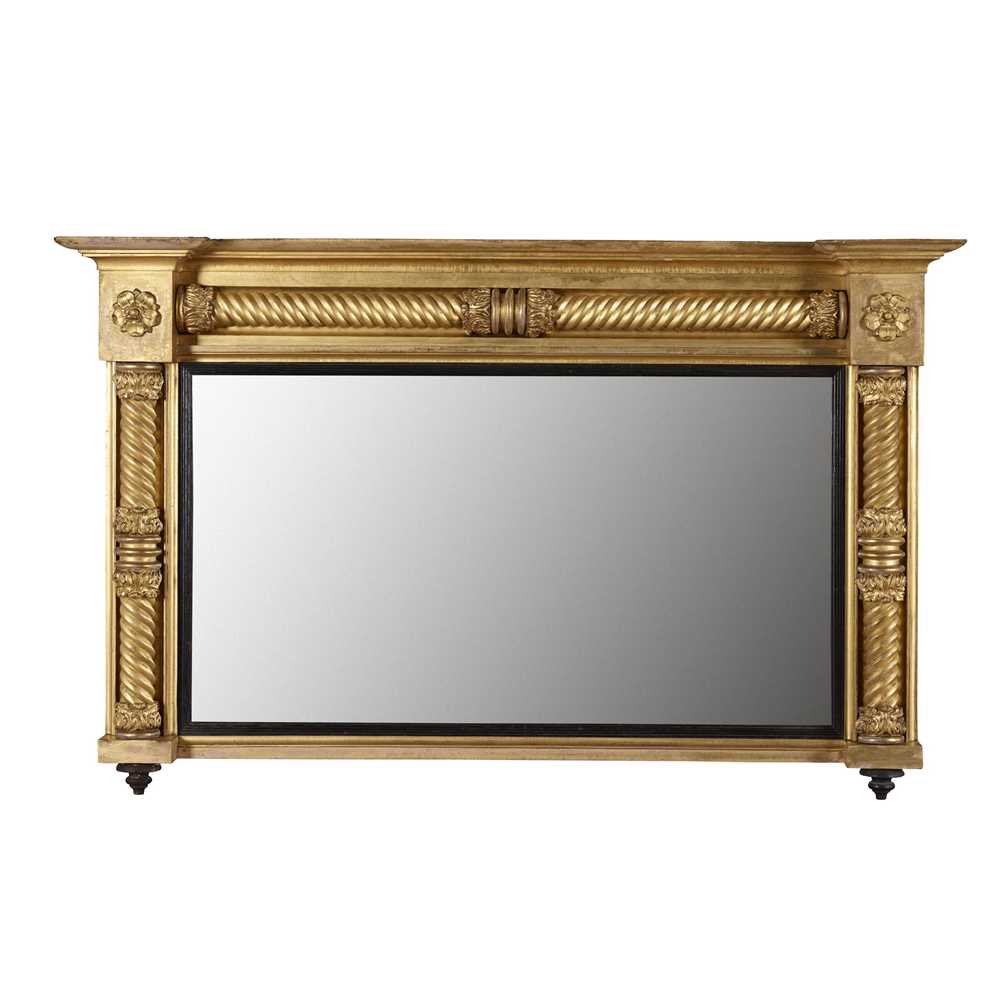 Appraisal: WILLIAM IV GILTWOOD OVERMANTEL MIRROR EARLY TH CENTURY the rectangular