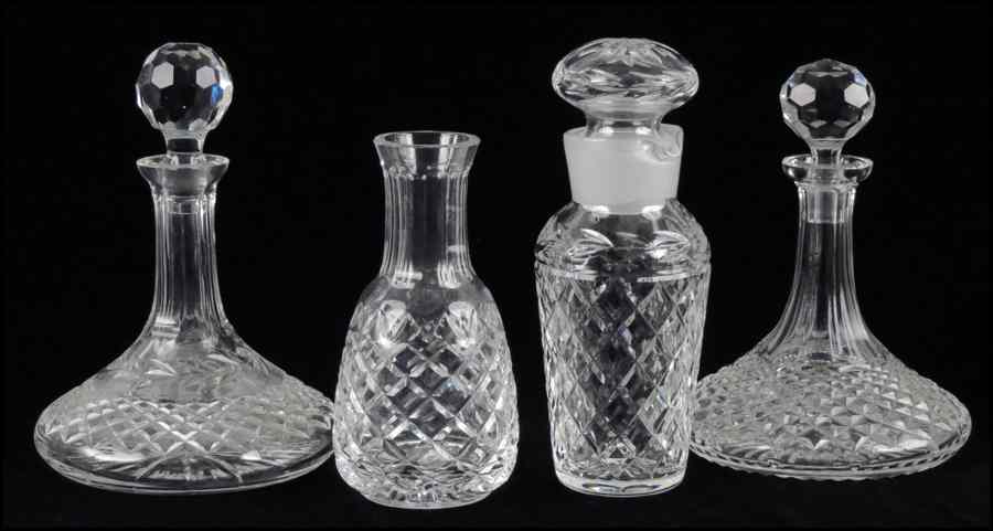 Appraisal: TWO WATERFORD CRYSTAL SHIP'S DECANTERS Together with a Waterford crystal