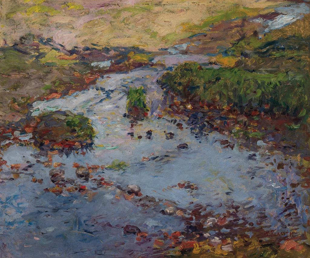 Appraisal: WILLIAM FORSYTH American - Creek Bed oil on board signed