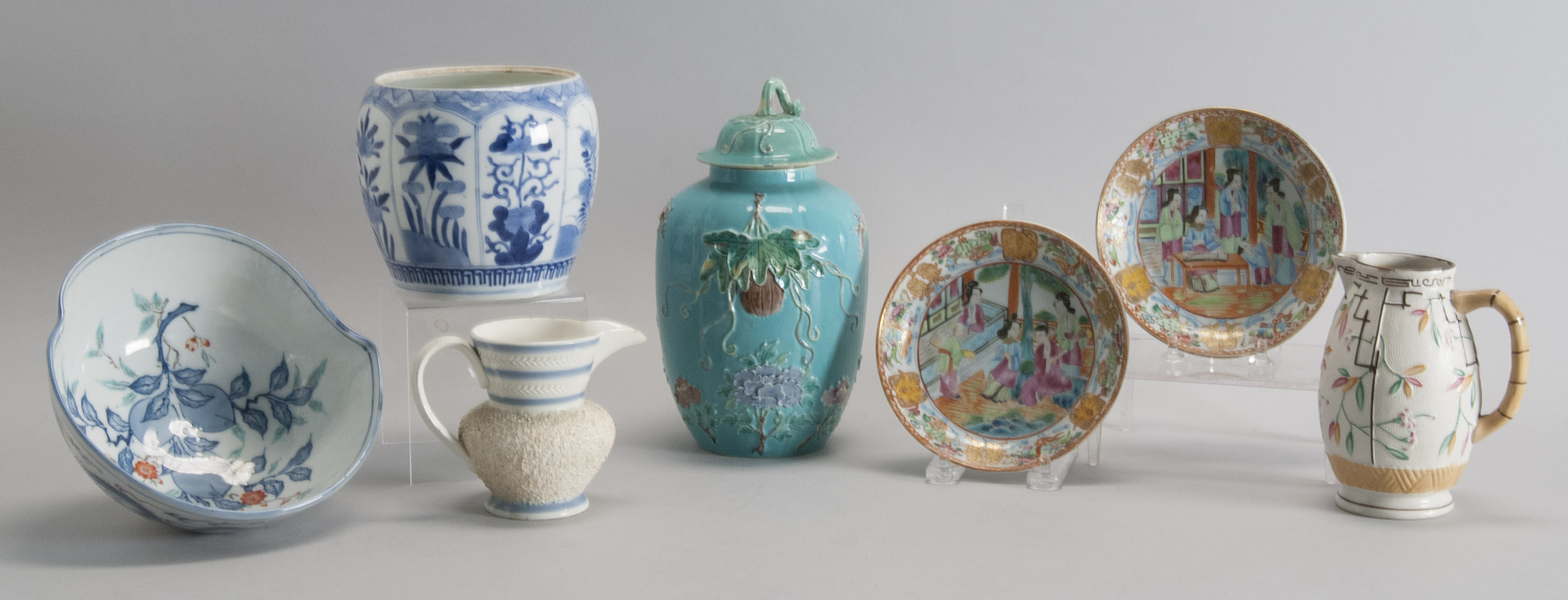 Appraisal: SEVEN CERAMIC AND PORCELAIN ITEMS Early th to Early th