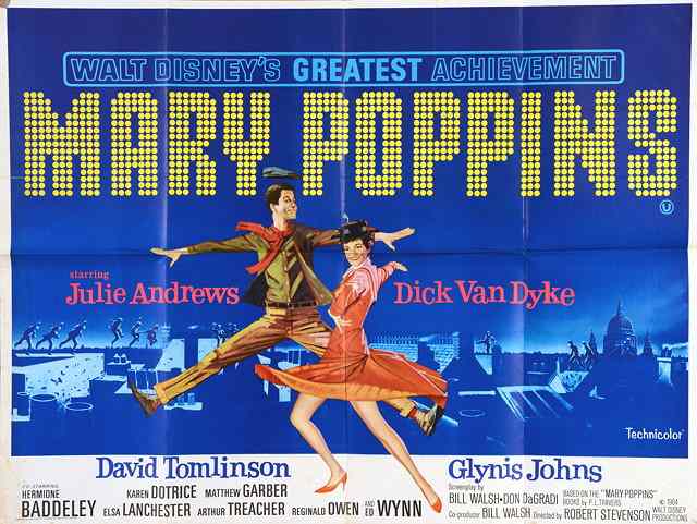 Appraisal: MARY POPPINS Buena Vista musical starring Julie Andrews British quad