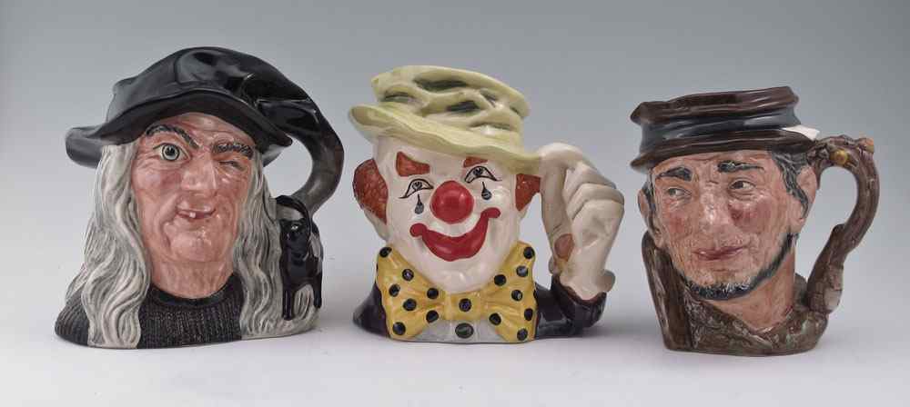 Appraisal: ROYAL DOULTON CHARACTER JUGS To include ''Johnny Appleseed'' D ''