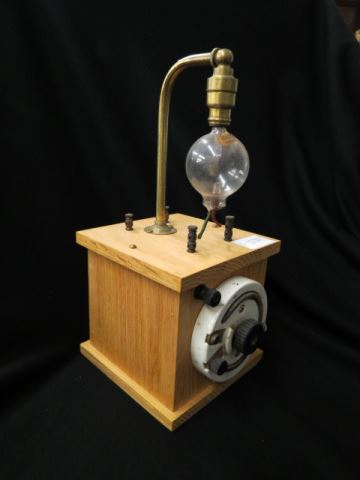 Appraisal: Audion Detector Bulb with restored base oak