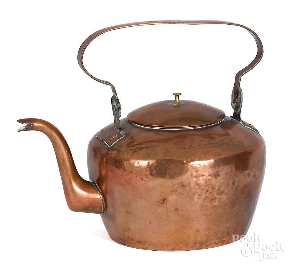 Appraisal: York Pennsylvania copper kettle ca York Pennsylvania copper kettle ca