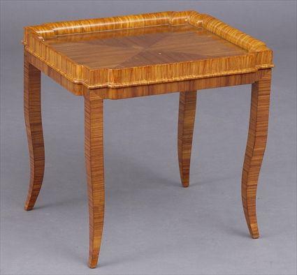 Appraisal: ART NOUVEAU KINGWOOD VENEERED SIDE TABLE x x in