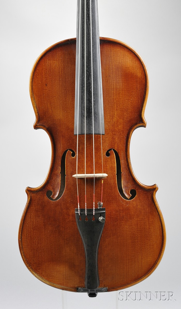 Appraisal: Modern Violin labeled ROSSI GIUSEPPE length of back mm