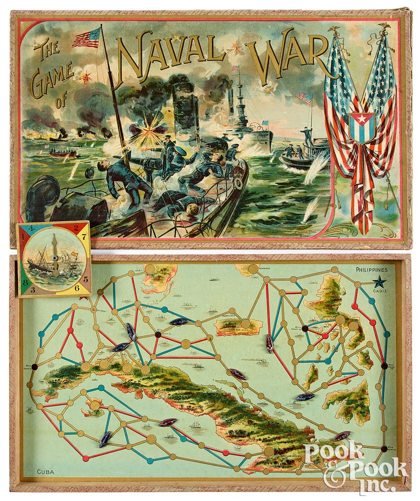 Appraisal: McLoughlin Bros Game of Naval War ca McLoughlin Bros Game