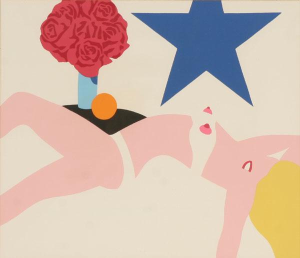 Appraisal: Tom Wesselmann American - Pop Art print with reclining nude