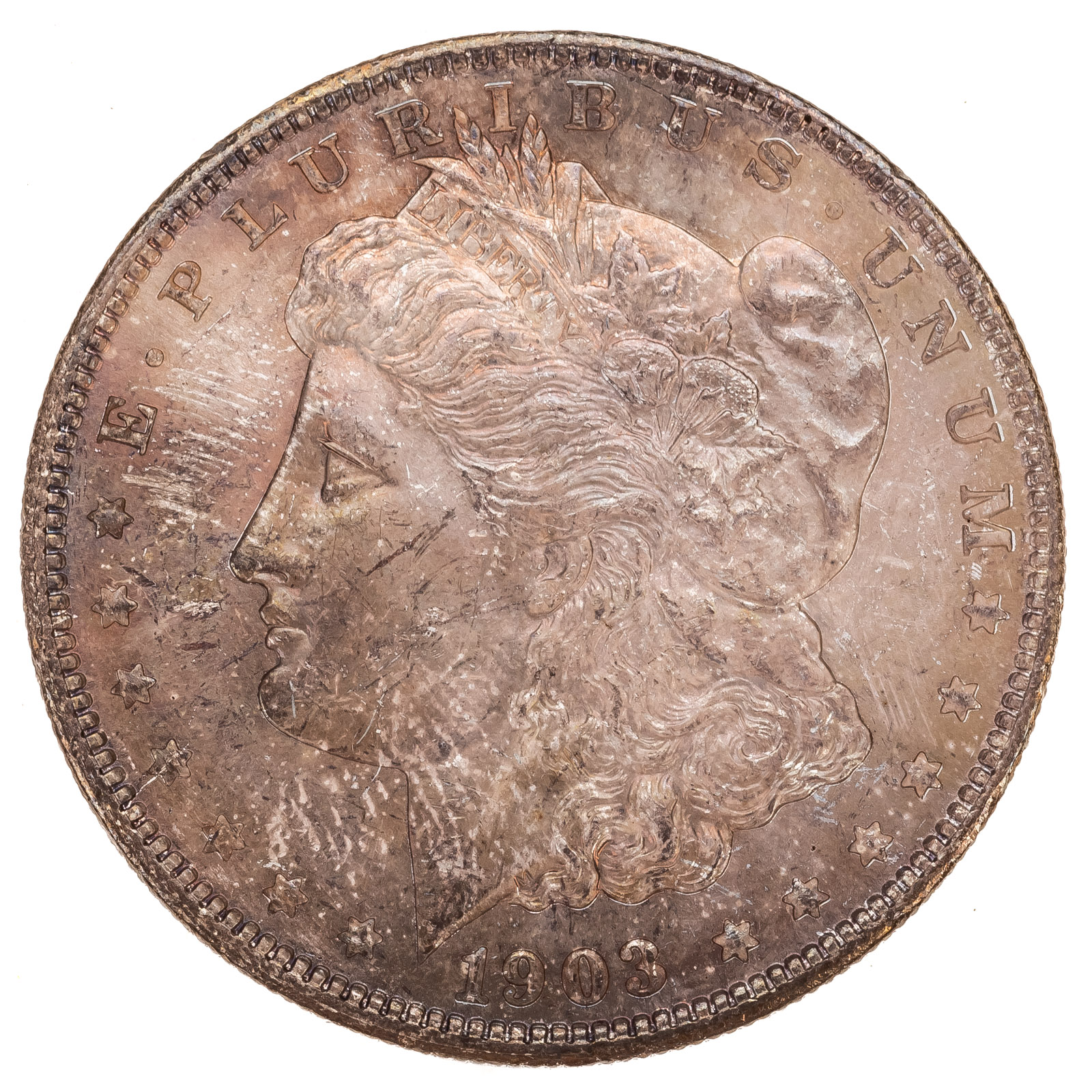 Appraisal: -O MORGAN DOLLAR MS Nice strike with full cartwheel luster