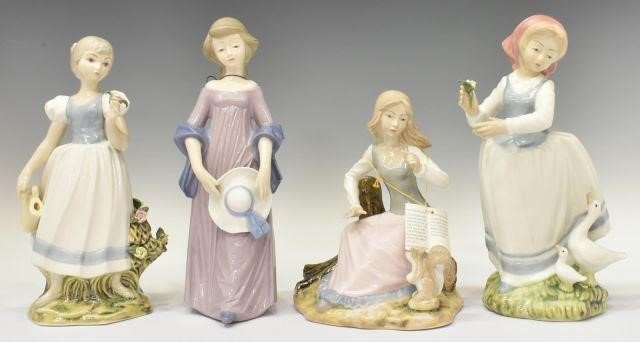 Appraisal: lot of Spanish Tengra porcelain figures each of female form