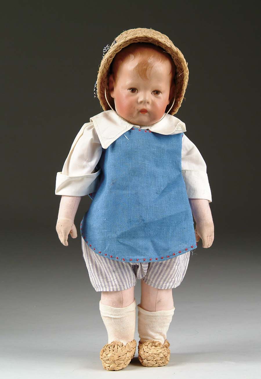 Appraisal: KATHE KRUSE DOLL BOY Doll face from slightly later period