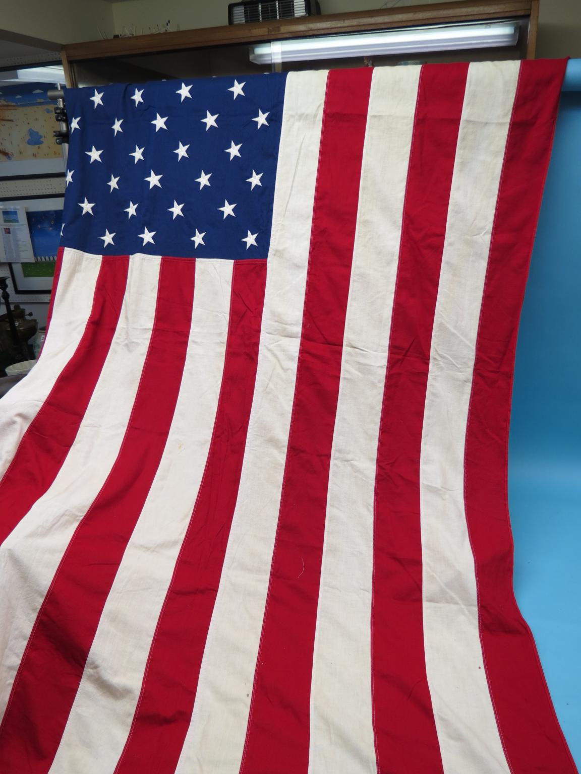 Appraisal: Two large flags Great Britain and United States of America