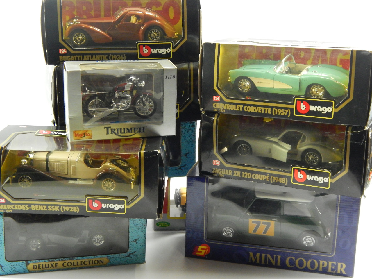 Appraisal: A quantity of Burago Deluxe Collection and other die cast