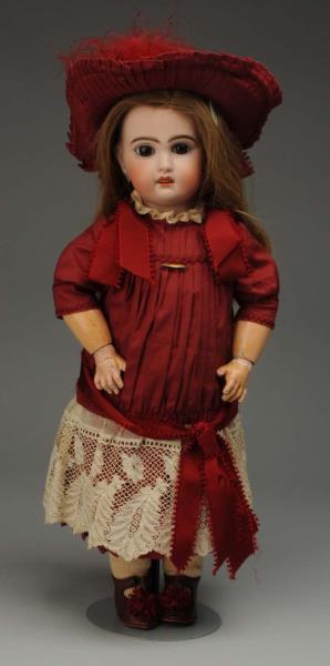 Appraisal: Lovely Jumeau B b Doll French bisque head with simple