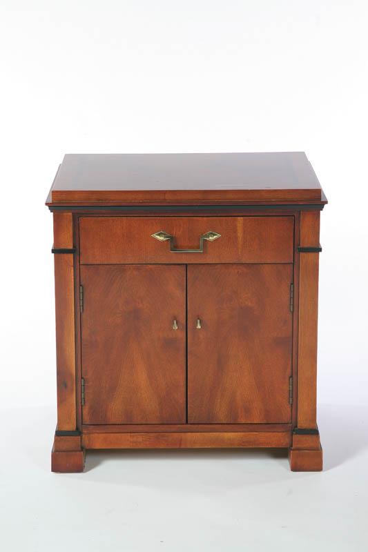 Appraisal: BIEDERMEIER-STYLE STAND American th century cherry with pine secondary Single