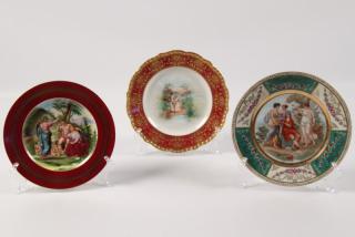 Appraisal: DRESDEN ROYAL VIENNA AND LIMOGES CONTINENTAL PORCELAIN CABINET PLATES INCLUDING