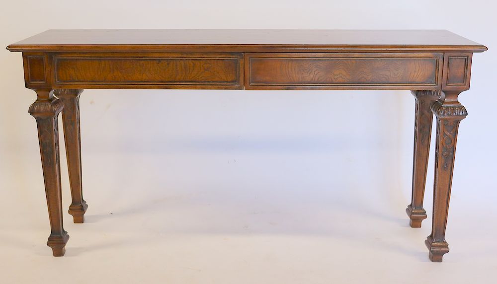 Appraisal: Vintage And Quality Drawer Console Nice quality and great patina