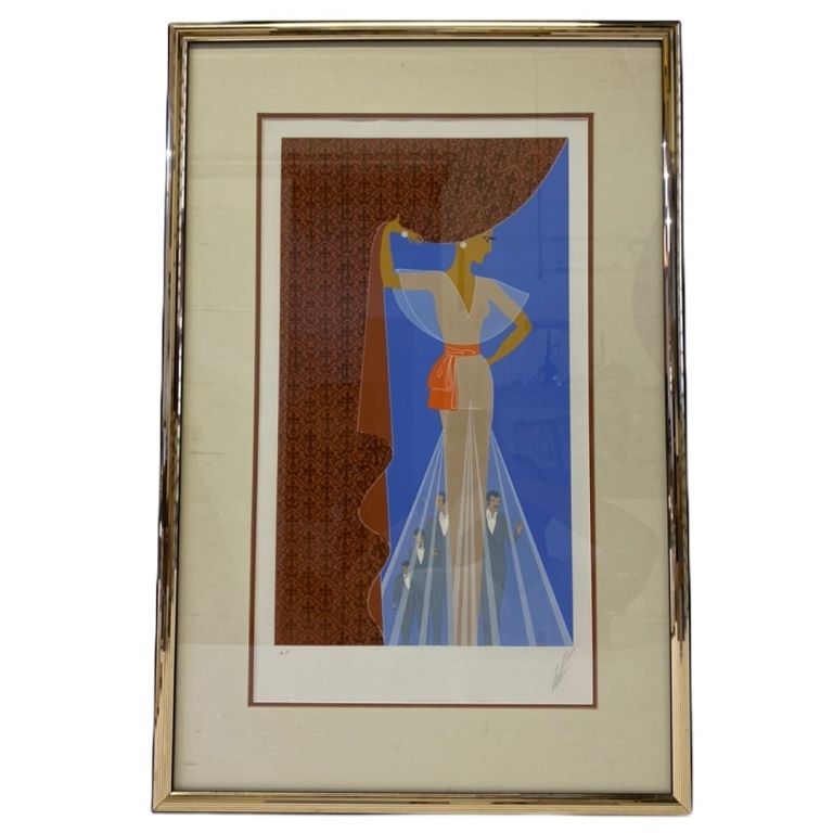 Appraisal: ERTE Lithograph A P Artist Proof ERTE Lithograph A P