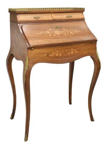 Appraisal: French Louis XV style rosewood ladies writing desk early th