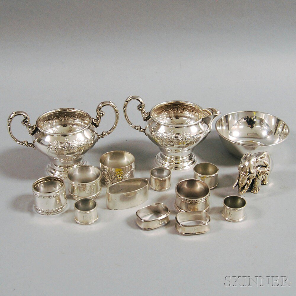 Appraisal: Miscellaneous Group of Small Silver Table Items a Gorham sterling