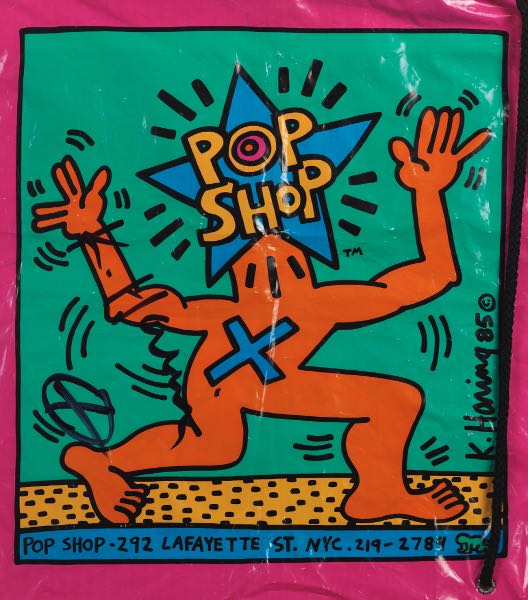 Appraisal: KEITH HARING AMERICAN - x Pop Shop Bag Print on