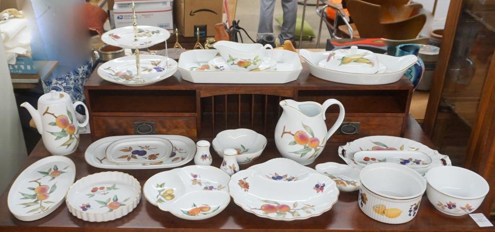 Appraisal: Royal Worcester Evesham Porcelain Serving and Table Articles Pieces