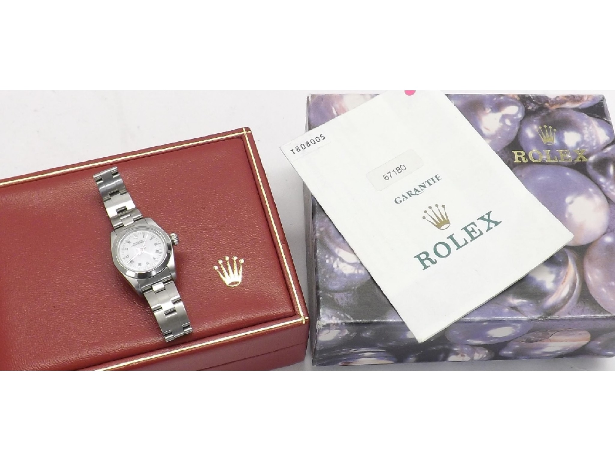 Appraisal: Rolex Oyster Perpetual lady's stainless steel bracelet watch ref no