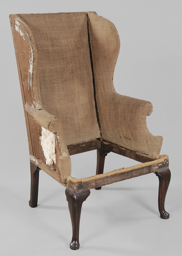 Appraisal: Queen Anne Easy Chair British th century elm ash and