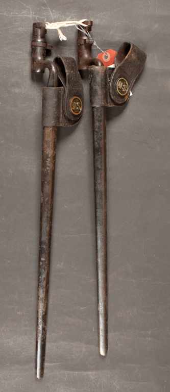 Appraisal: Two bayonets two socket possibly U S rifle M bayonets