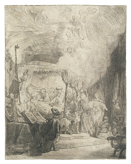 Appraisal: REMBRANDT VAN RIJN The Death of the Virgin Etching and