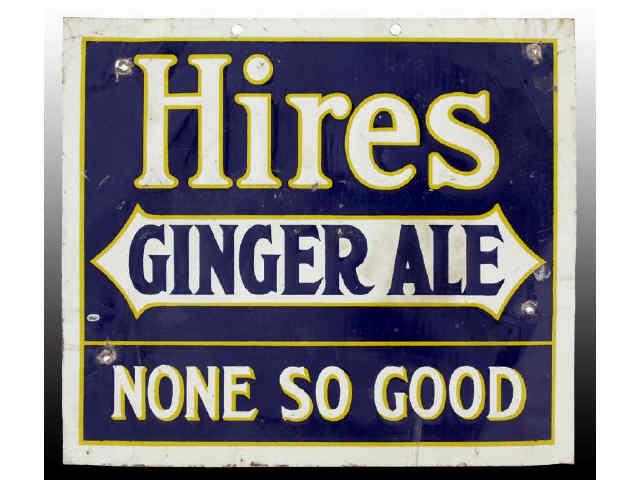 Appraisal: Early Embossed Tin Hires Ginger Ale Sign Description Circa to