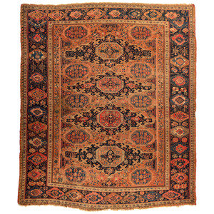 Appraisal: A Persian Wool Rug Early th Century feet inches x