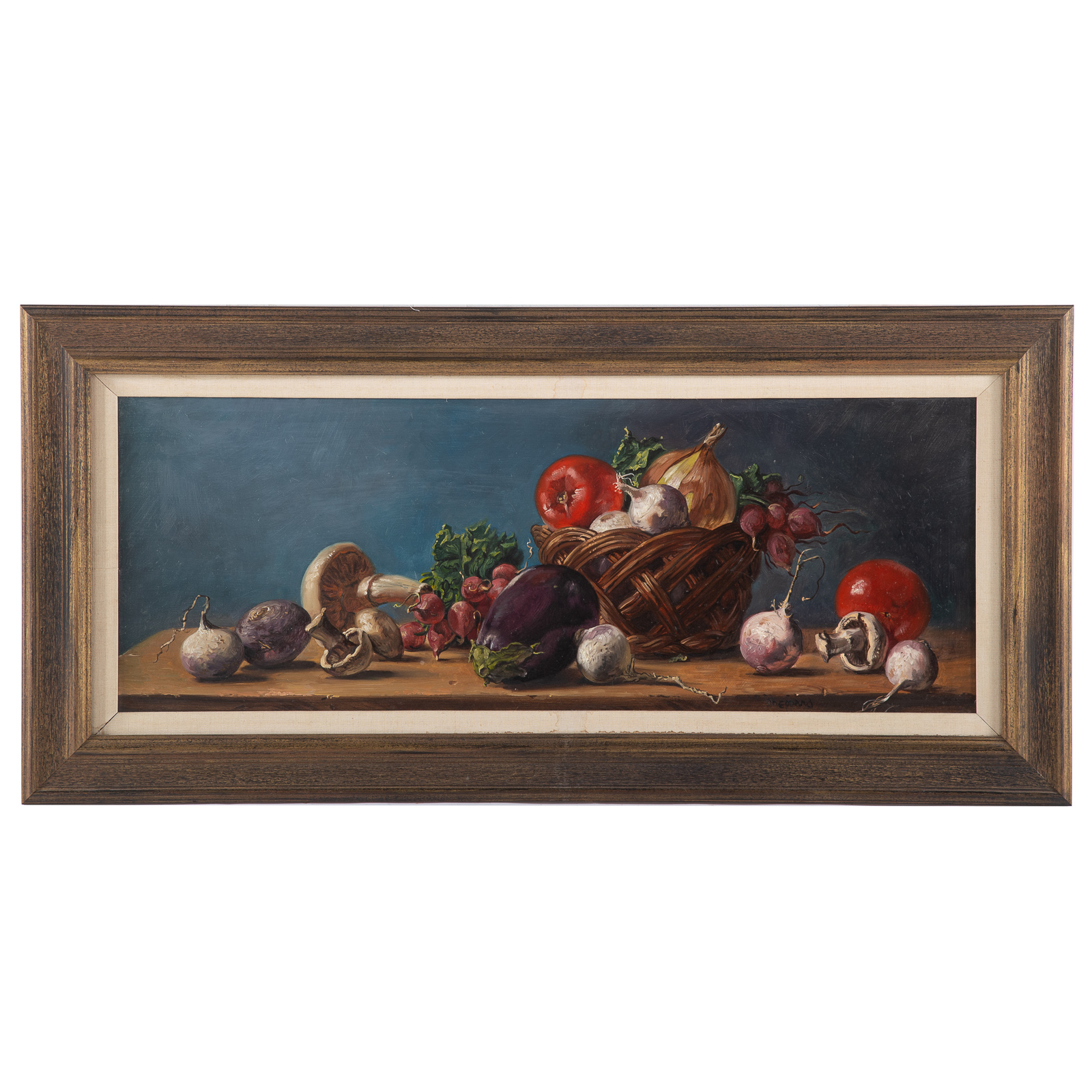 Appraisal: JOSEPH SHEPPARD GARDEN VEGETABLES OIL American b Oil on masonite