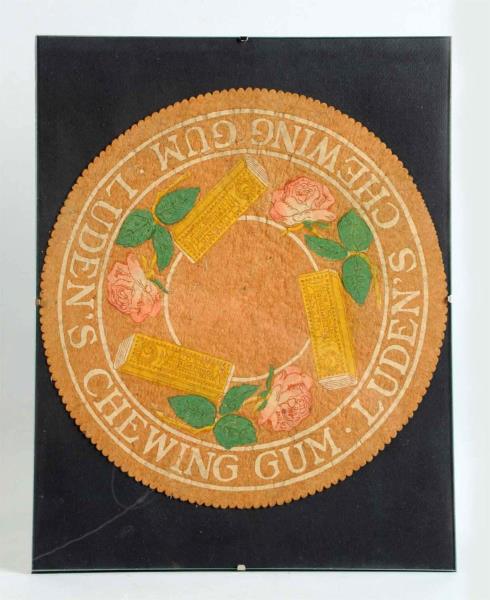 Appraisal: Luden's Chewing Gum Felt Pad This felt pad advertises Luden's