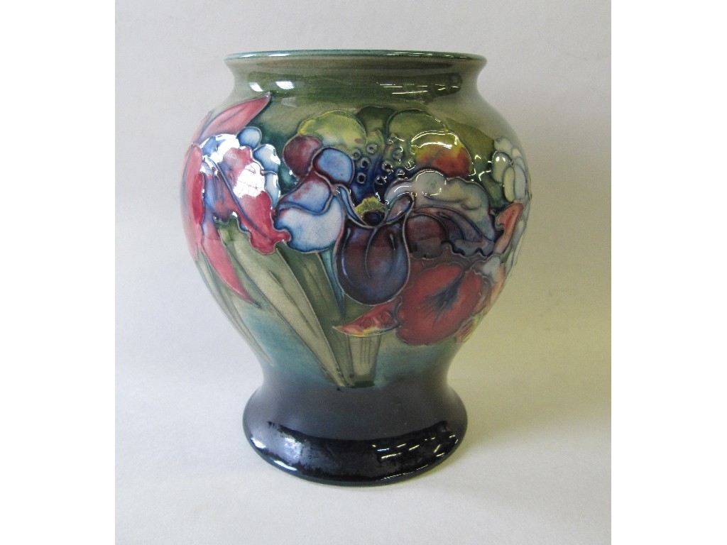 Appraisal: Moorcroft orchid vase hairline to rim