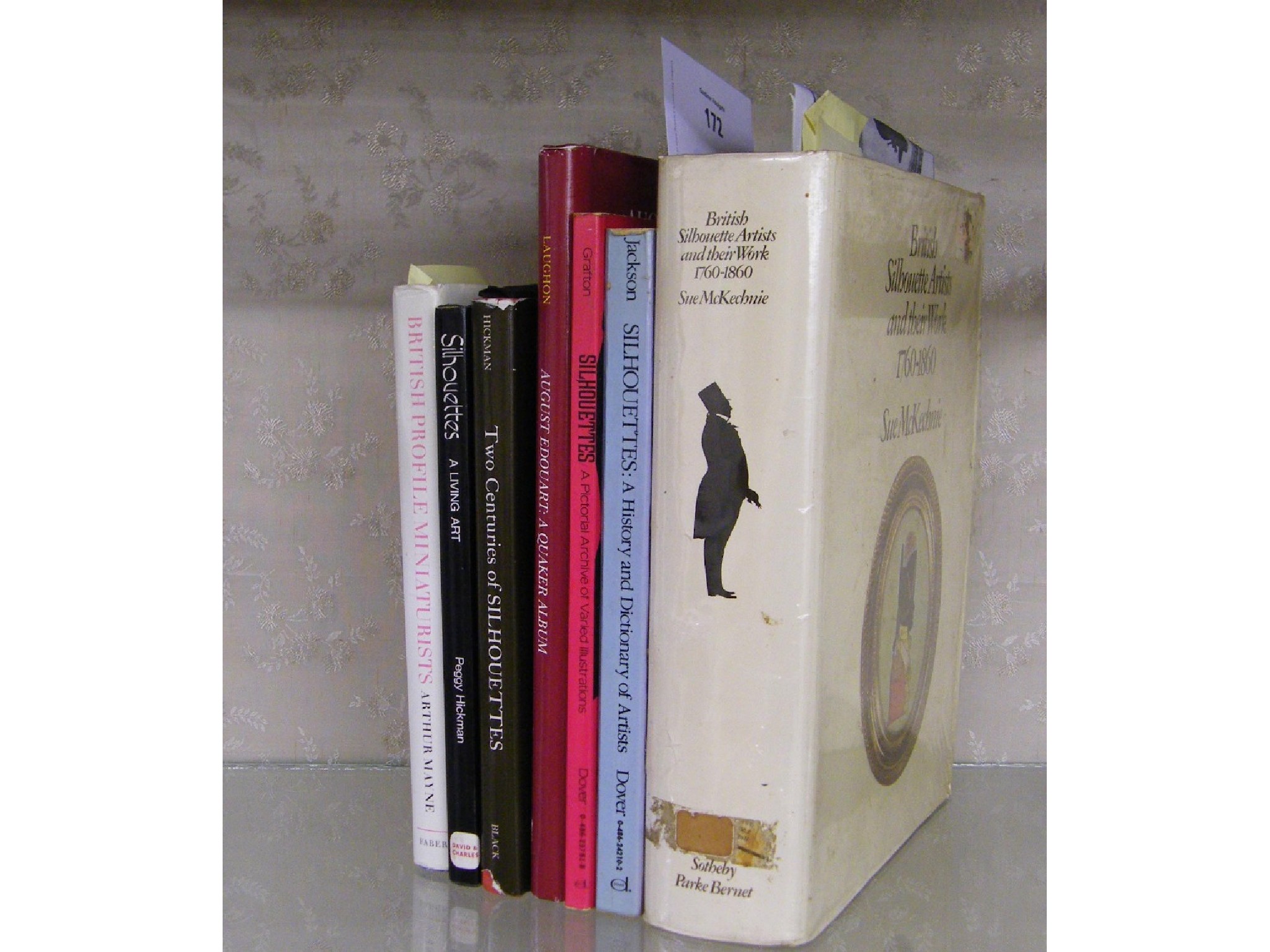 Appraisal: Seven assorted reference books relating to silhouettes and miniatures to