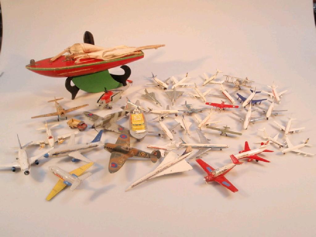 Appraisal: A collection of Dinky die-cast model planes all in play