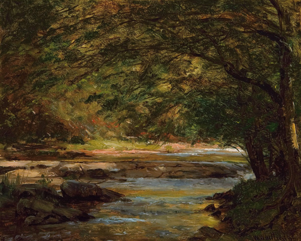 Appraisal: WHITTREDGE THOMAS WORTHINGTON American - ''Sun on the Brook'' oil