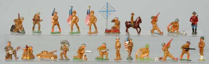 Appraisal: Lot of Dimestore Toy Soldiers Description Consists of higher-grade Barclay