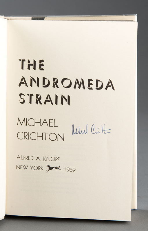 Appraisal: Michael Crichton The Andromeda Strain NY Alfred A Knopf vo