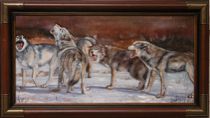 Appraisal: Staples American th Century Oil on canvas signed lower right