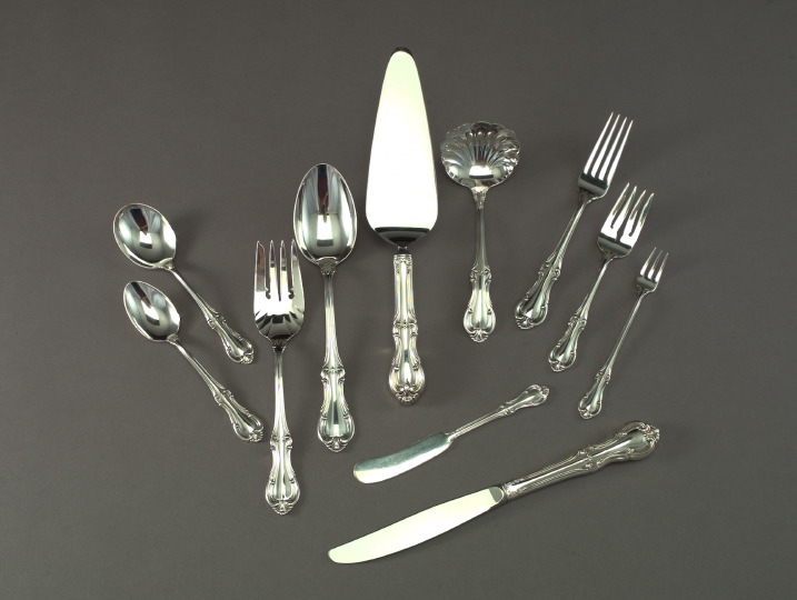 Appraisal: Cased Sixty-Piece Set of International Sterling Joan of Arc Flatware