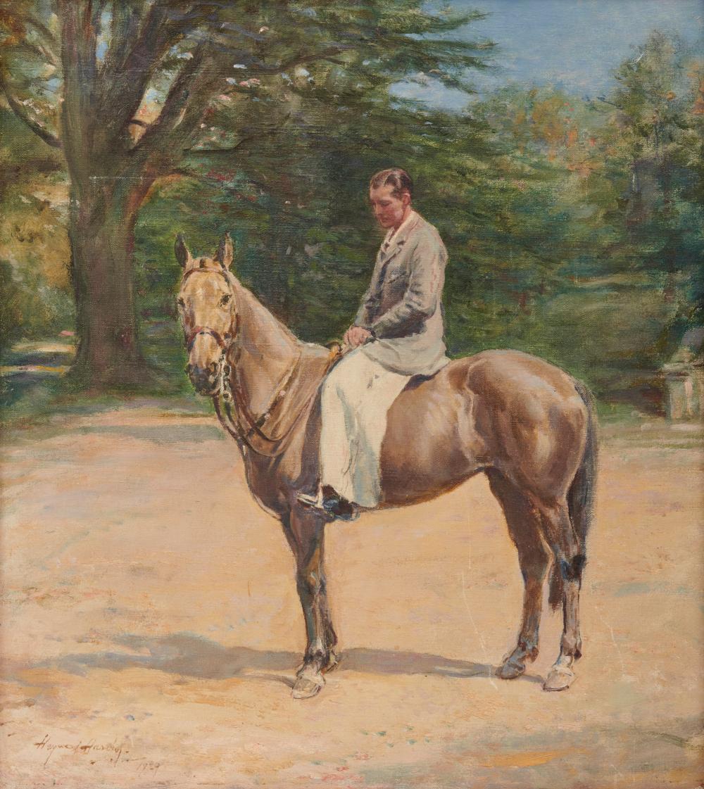 Appraisal: HEYWOOD HARDY English - Portrait of Henry W Forester oil