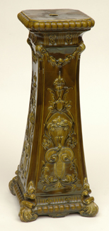 Appraisal: A CHINESE CERAMIC MAJOLICA GLAZED PEDESTAL Circa