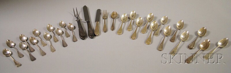 Appraisal: Group of Assorted Mid- th Century and Tiffany Flatware six