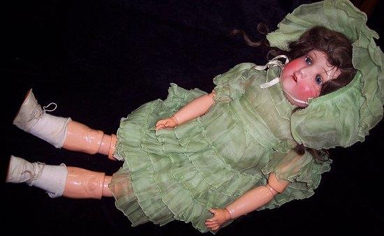 Appraisal: A German bisque head doll with jointed composition body marked