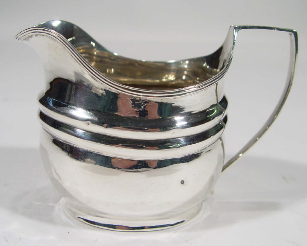 Appraisal: Georgian silver cream jug London cm high