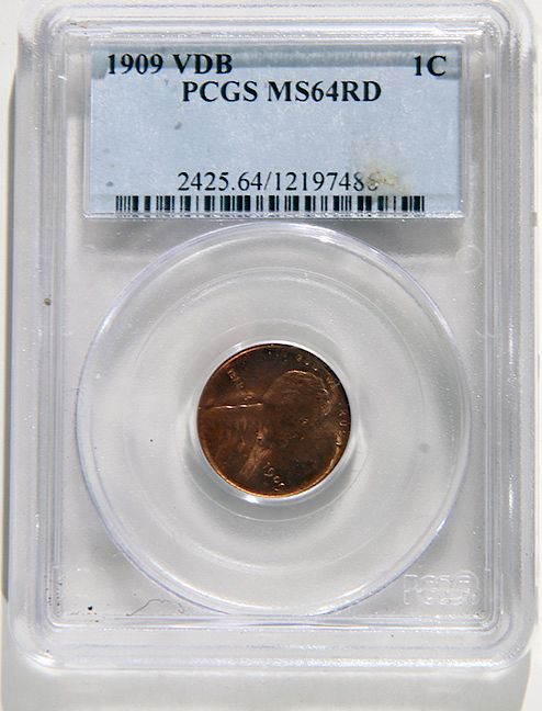 Appraisal: VDB Penny A PCGS slabbed MS cent Condition Please contact