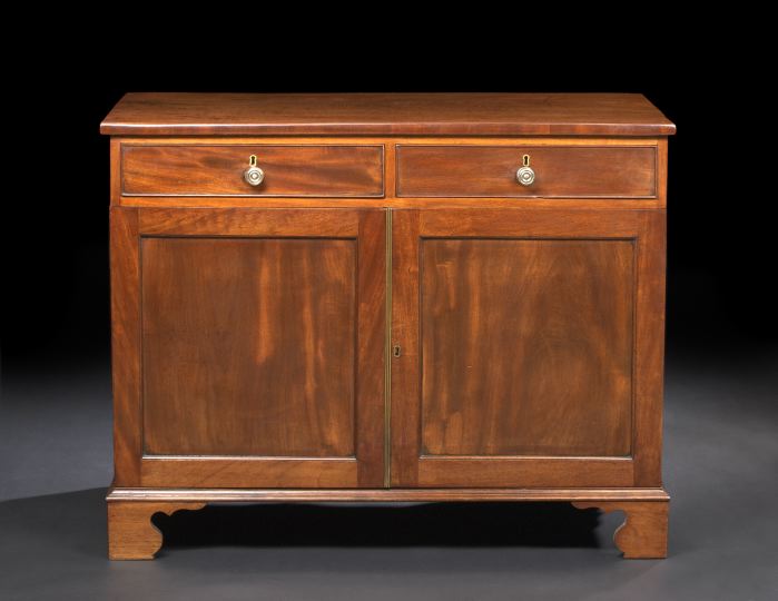 Appraisal: Edwardian Mahogany Cabinet ca the rectangular top above a conforming